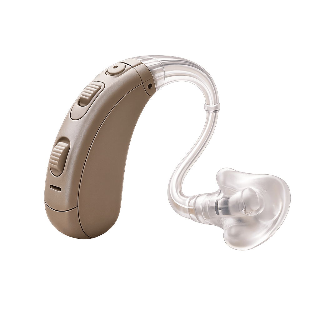 Aparato auditivo retroauricular BTE